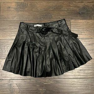 Zara faux leather skort